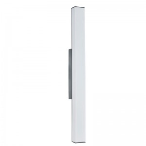 Sconce Balla Light Óstán Fáilteachais le bailchríoch liath cothrom agus scáth aicrileach bán frosted ag an óstán tipiciúil aoi folctha